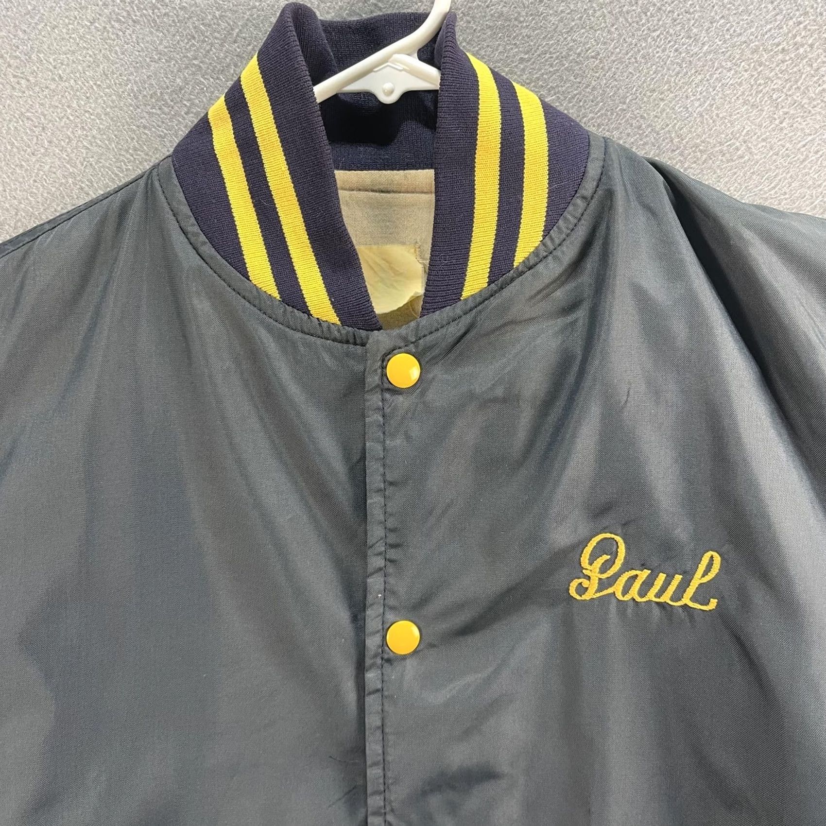 Vintage VINTAGE Reese's Carry-Out Jacket Mens Large Paul Embroidered 80s Blue Varsity Bomber Size US M / EU 48-50 / 2 - 6 Thumbnail