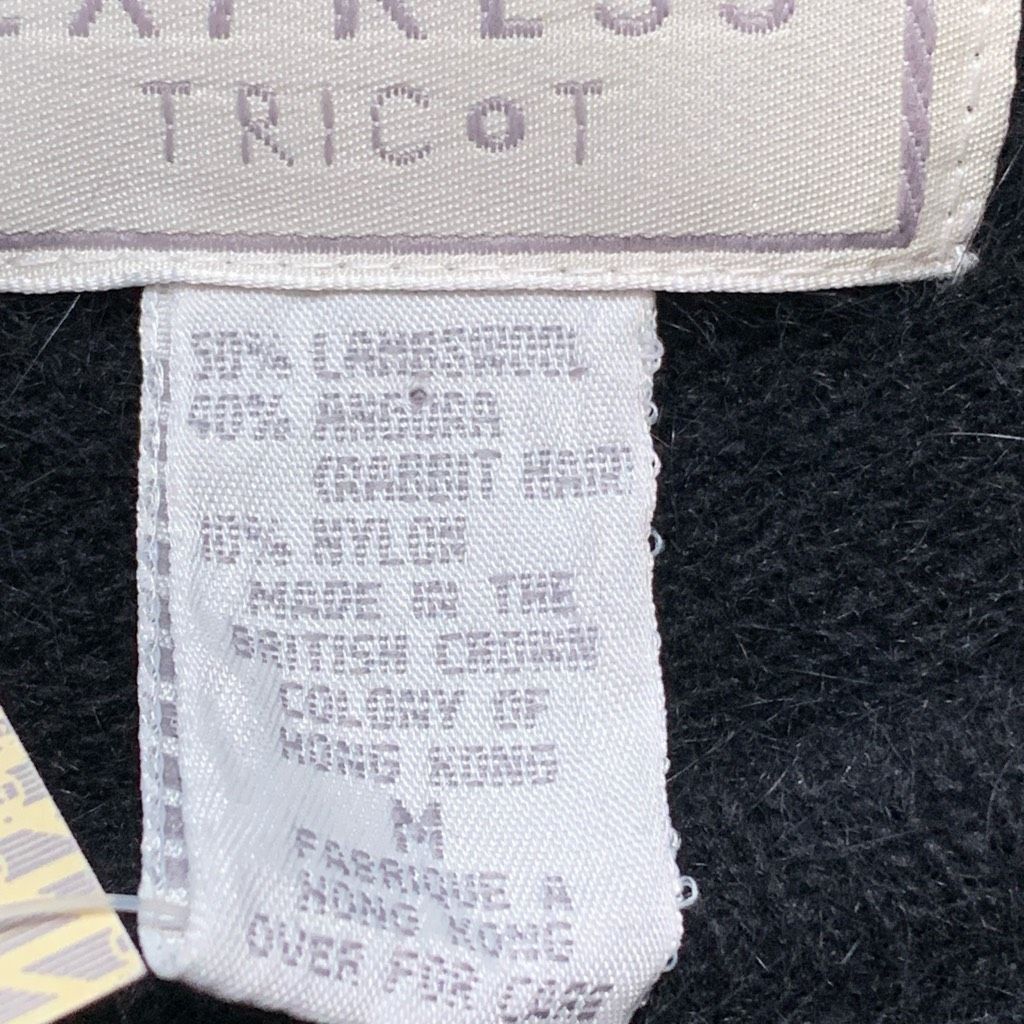 Express Deadstock Vintage Express Tricot Black Lambswool Angora Blen Size M / US 6-8 / IT 42-44 - 9 Thumbnail
