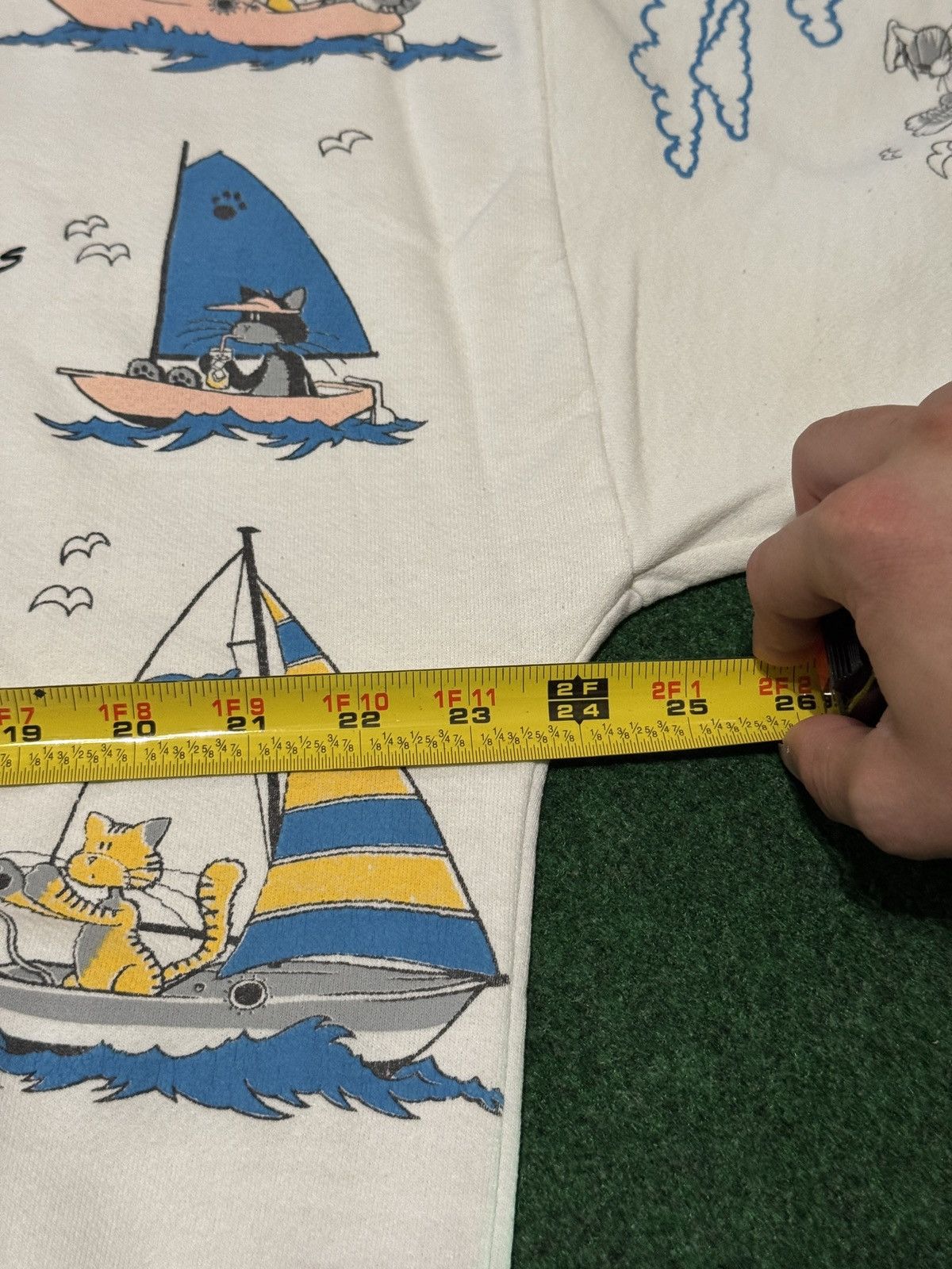 Vintage Vtg 80s New Orleans Cathouse Retro Cat Cartoon Sweatshirt Size M / US 6-8 / IT 42-44 - 6 Thumbnail