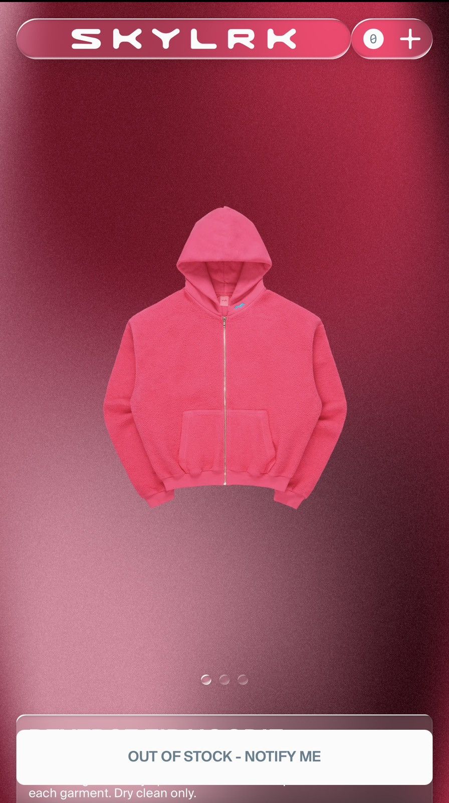 SKYLRK Justin Bieber SKYLRK Hoodie Cloudy Pink | Grailed