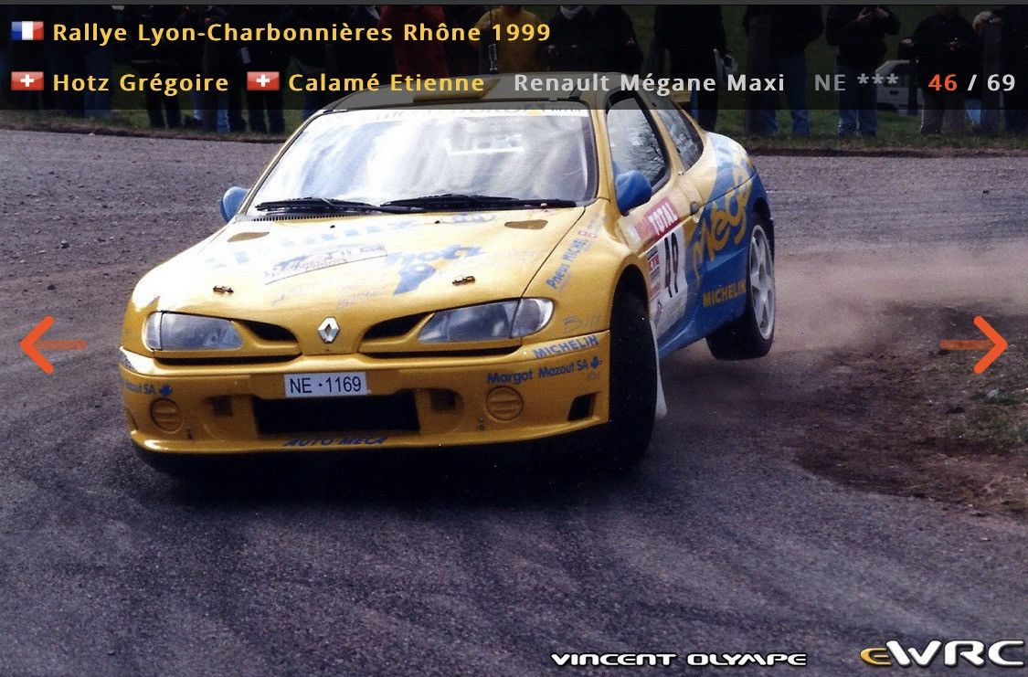 Vintage 🔥 1999 Rallye Renault Megane Maxi Hotz Calame Swiss Racing Size US M / EU 48-50 / 2 - 2 Thumbnail