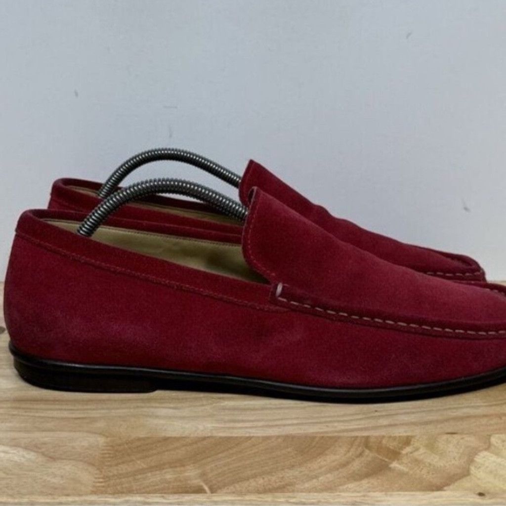 Prada Prada Red Suede Loafers – Monaco F1 Pop-Up, Men's Size 10 Size US 10 / EU 43 - 3 Thumbnail