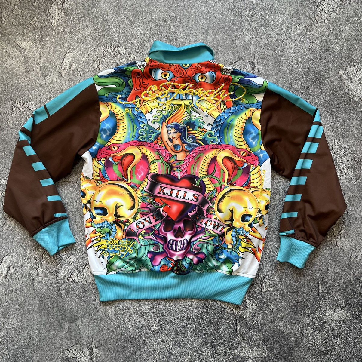 Ed Hardy CRAZY Love Kills Ed Hardy Track Jacket size L Size US L / EU 52-54 / 3 - 2 Thumbnail