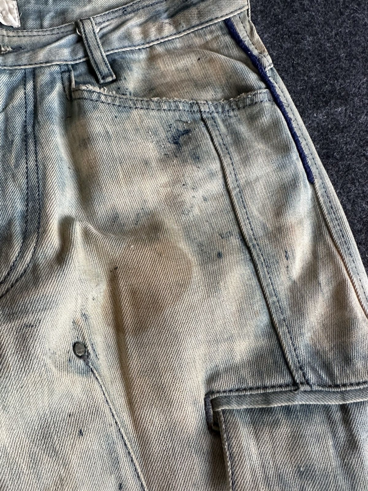 Diesel Diesel Biker Denim Dirty Mudwash Paint Design 30x34 D521 Size US 29 - 11 Thumbnail