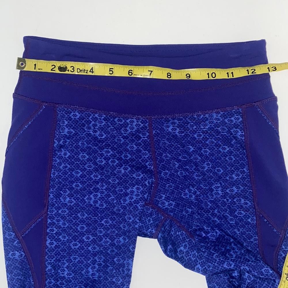 Designer Athleta l Purple Print Leggings Size XS Size 26" / US 2 / IT 38 - 4 Thumbnail