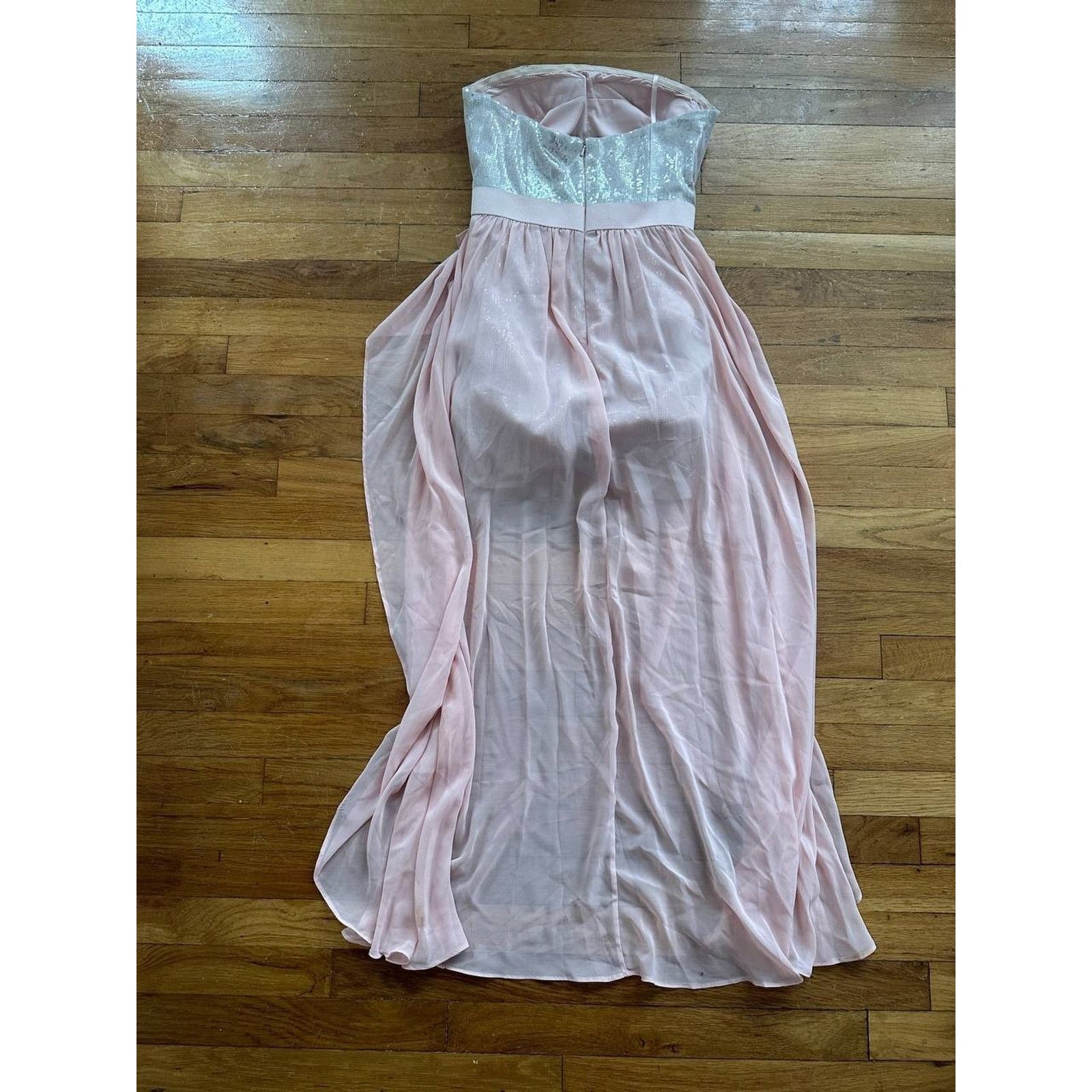 Addaptation Japan Aidan Mattox Pink Sequins Pleated Mini Dress Size 2 A000974 Size XS / US 0-2 / IT 36-38 - 11 Thumbnail