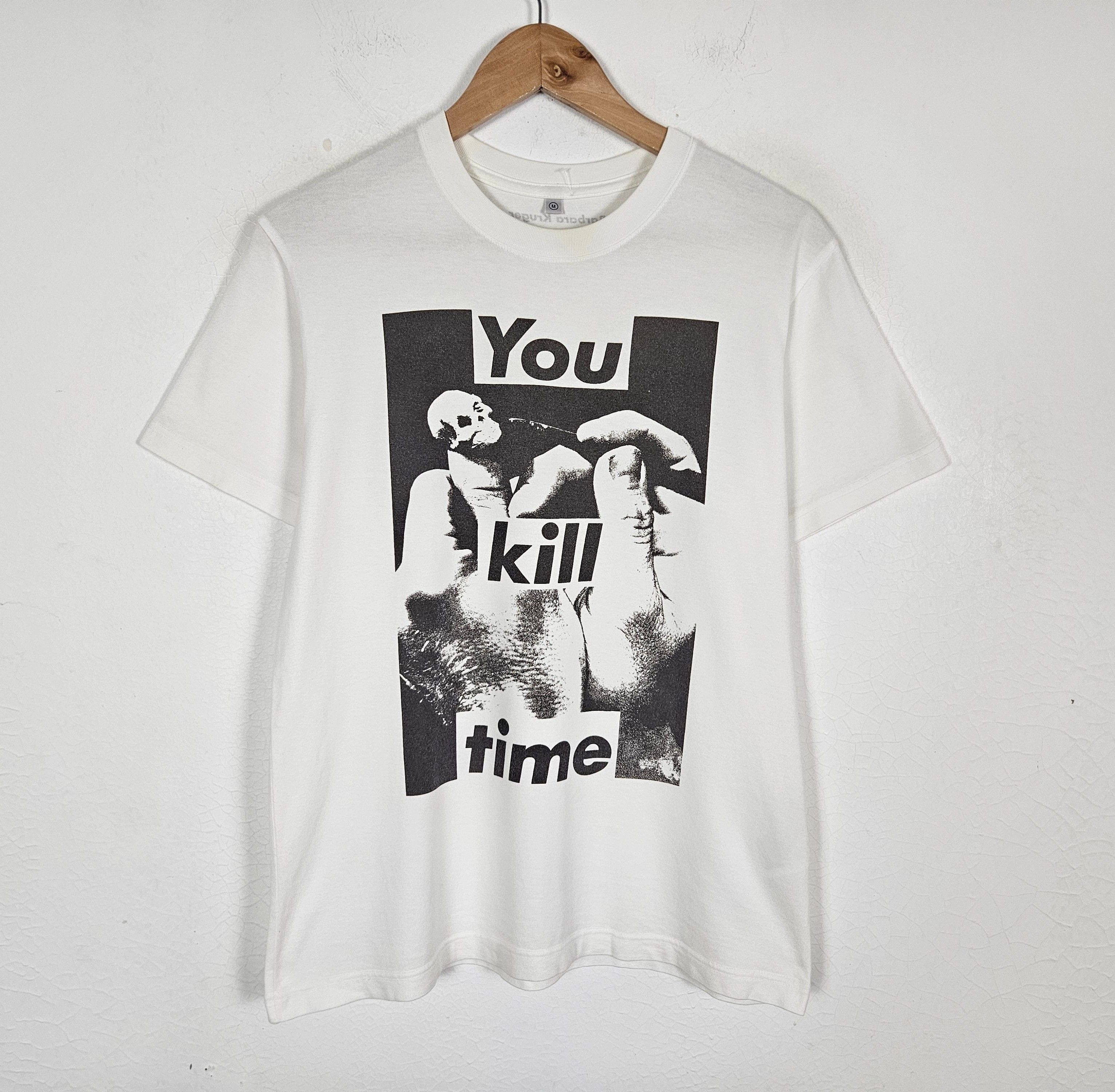 Barbara Kruger Vintage Barbara Kruger You kill time shirt Size US M / EU 48-50 / 2 - 2 Thumbnail