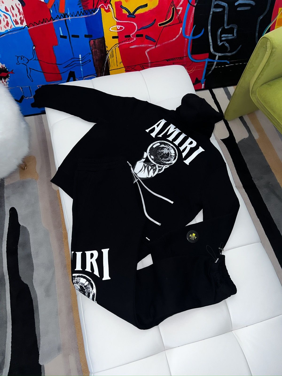 Amiri AMIRI CRYSTAL BALL LOGO SWEATSUIT Size US XL / EU 56 / 4 - 2 Thumbnail