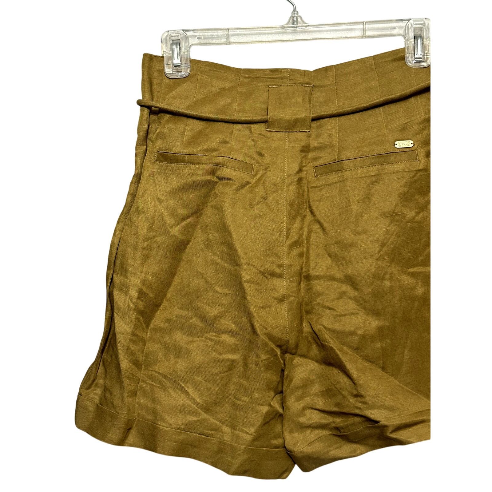 Scotch & Soda Scotch & Soda High Rise Short Belted Linen Brown XS NWOT Size 28" / US 6 / IT 42 - 6 Thumbnail