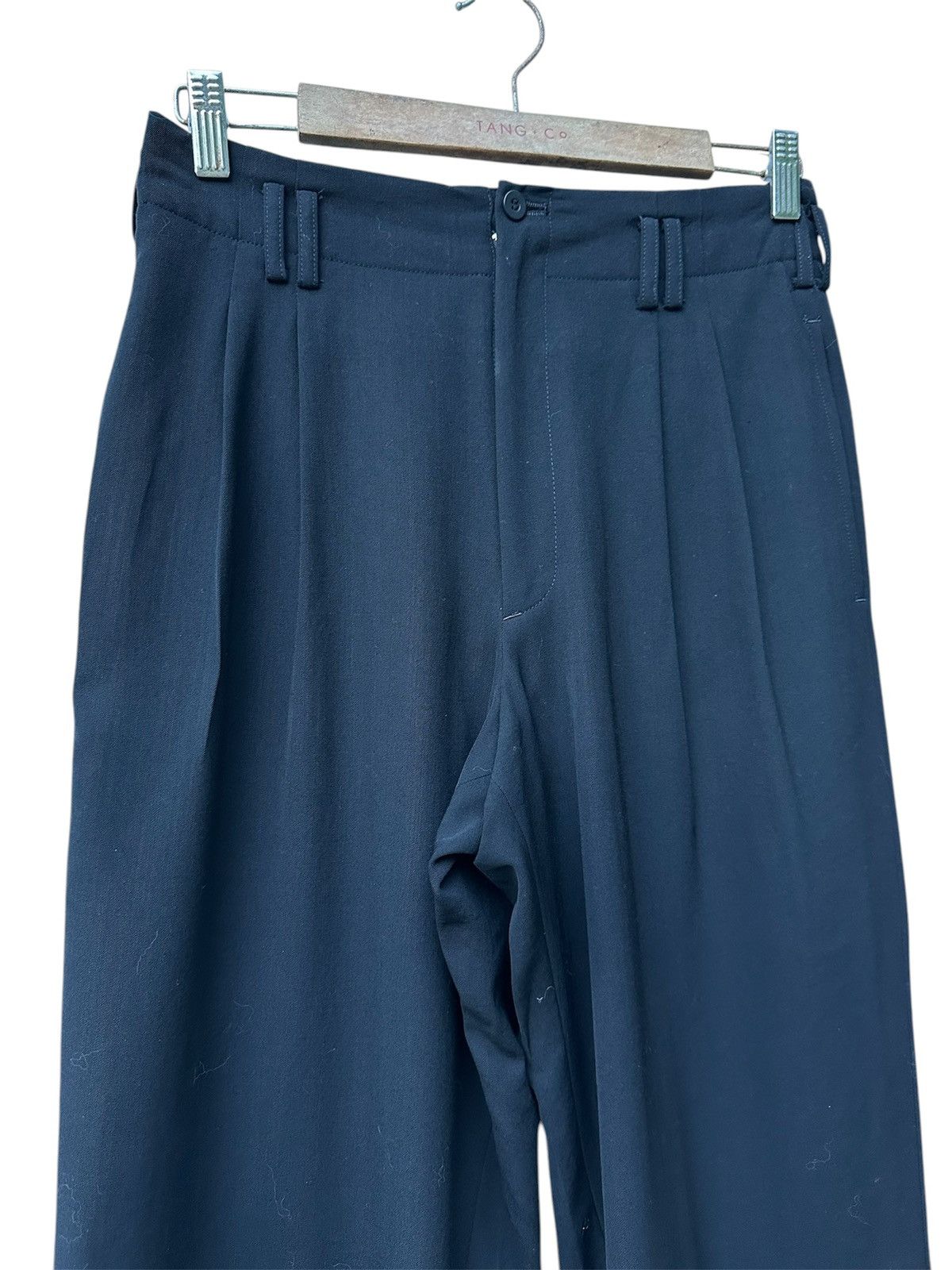 Yohji Yamamoto Vintage 80s Y’s Laine Wool Double Pleat Baggy Wide Balloon Size US 29 - 4 Thumbnail