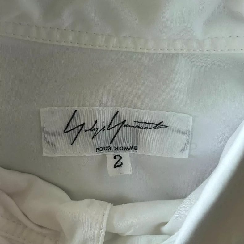 Yohji Yamamoto Yohji Yamamoto Yohji Yamamoto White Ruffled Dress Shirt Size US S / EU 44-46 / 1 - 6 Thumbnail