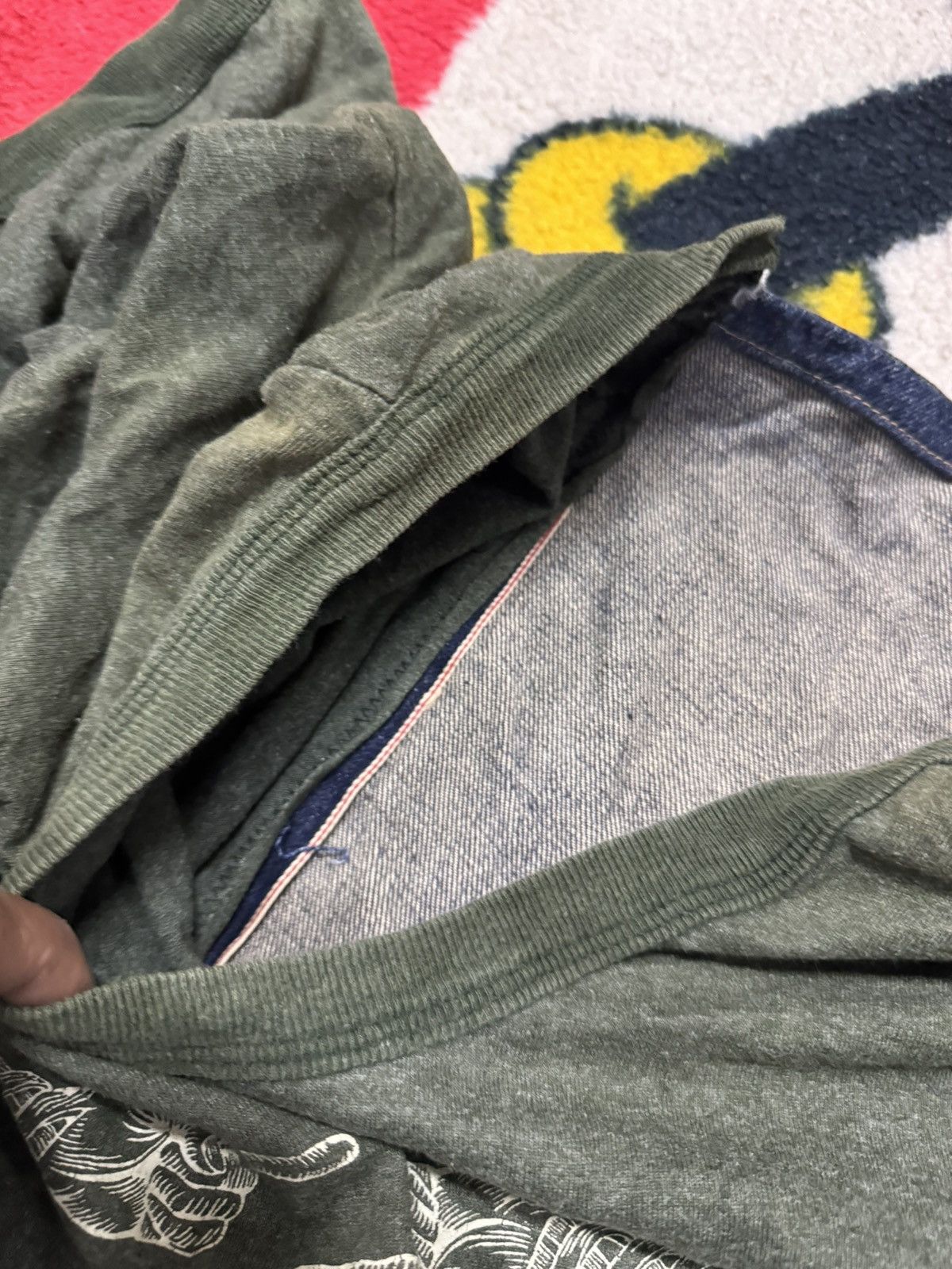 CUSTOM SELVEDGE JEANS RINGER TSHIRT