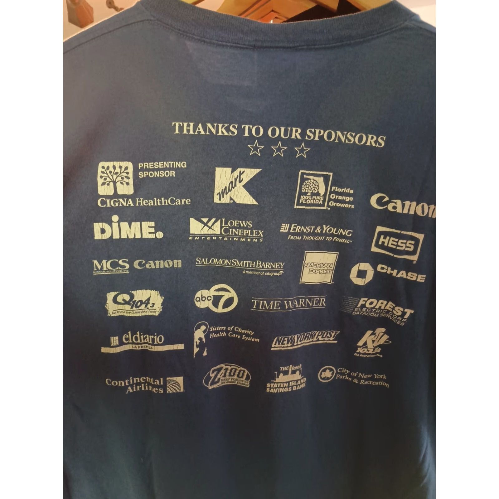 Delta VINTAGE Walk America 2000 Y2K March Of Dimes T-shirt Delta Men L Blue Charity Shirt 2000s New York Sponsors Size US L / EU 52-54 / 3 - 5 Thumbnail