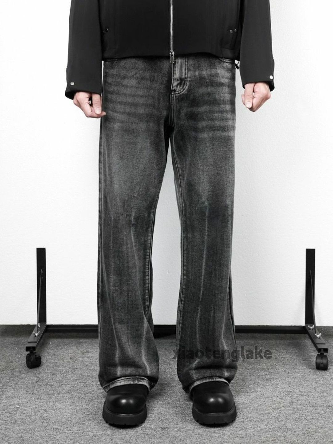 Jean × Vintage washed faded loose yuppie gradient y2k jeans Size US 30 / EU 46 - 3 Thumbnail