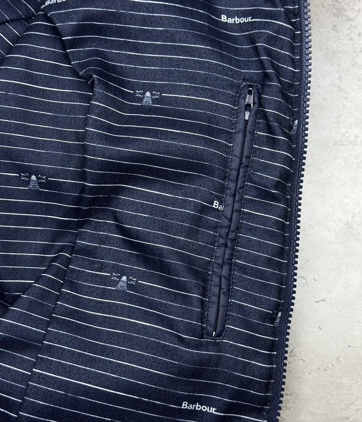 Barbour Barbour Sailboat Quilted Jacket UK 12 US 8 Wome Blue Pocket Size US M / EU 48-50 / 2 - 10 Thumbnail