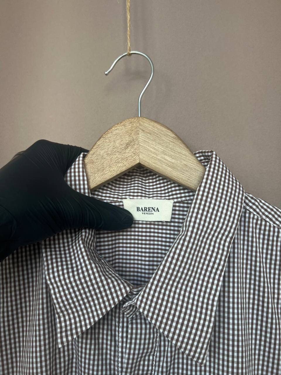 Barena Venezia Barena Venezia Checked Half Button Shirt Mens Size 40 M/L Size US L / EU 52-54 / 3 - 11 Thumbnail
