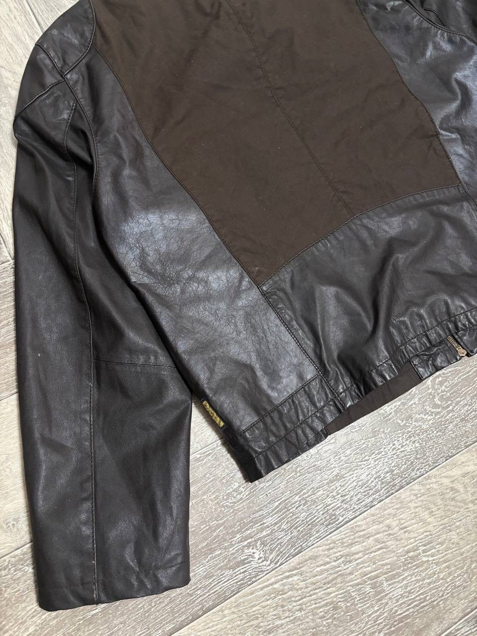 Armani Vintage Armani Jeans Leather Jacket for 30 years Armani Y2k Size US XL / EU 56 / 4 - 15 Thumbnail