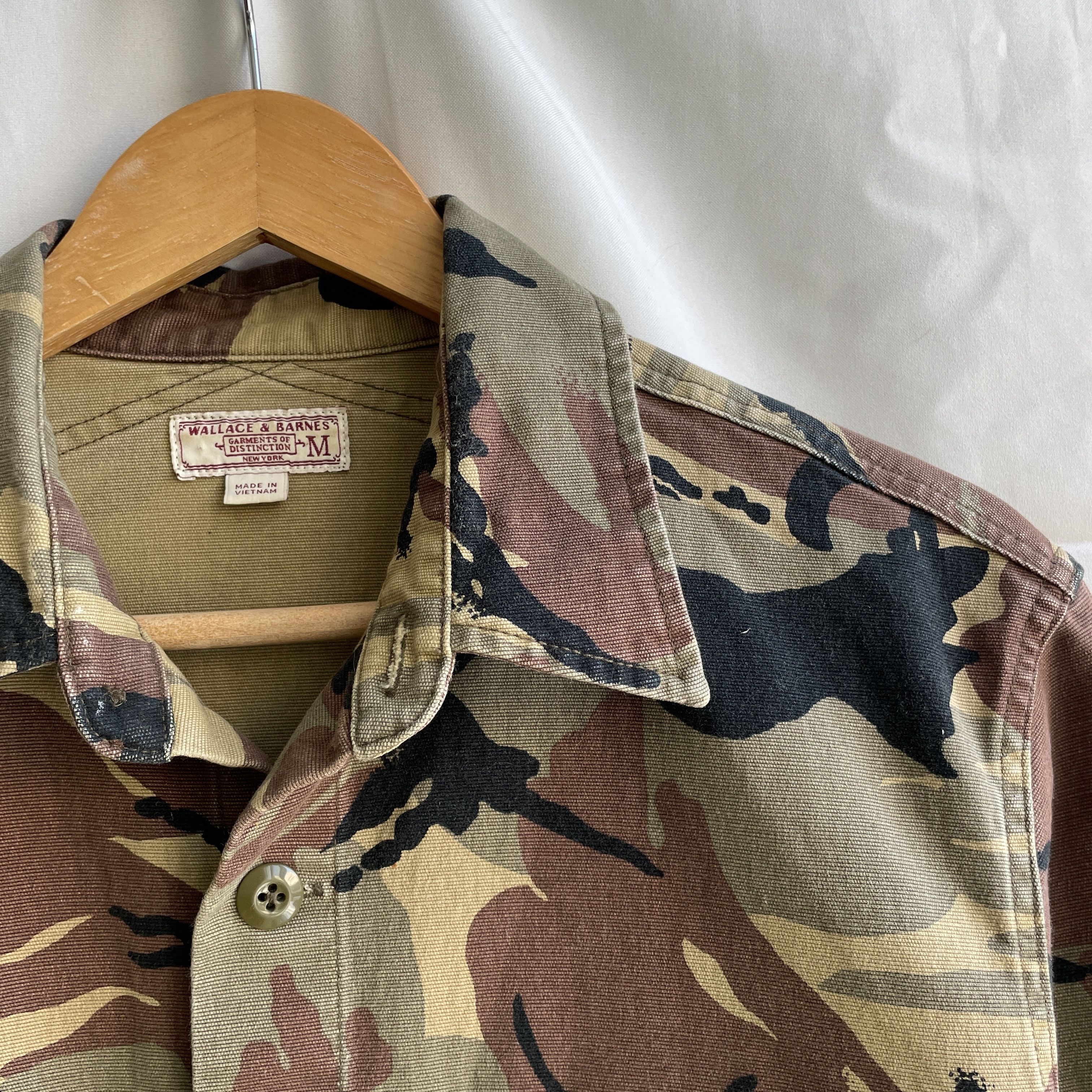 Wallace & Barnes Wallace & Barnes J Crew Camo Military Overshirt Jacket Size US M / EU 48-50 / 2 - 4 Thumbnail