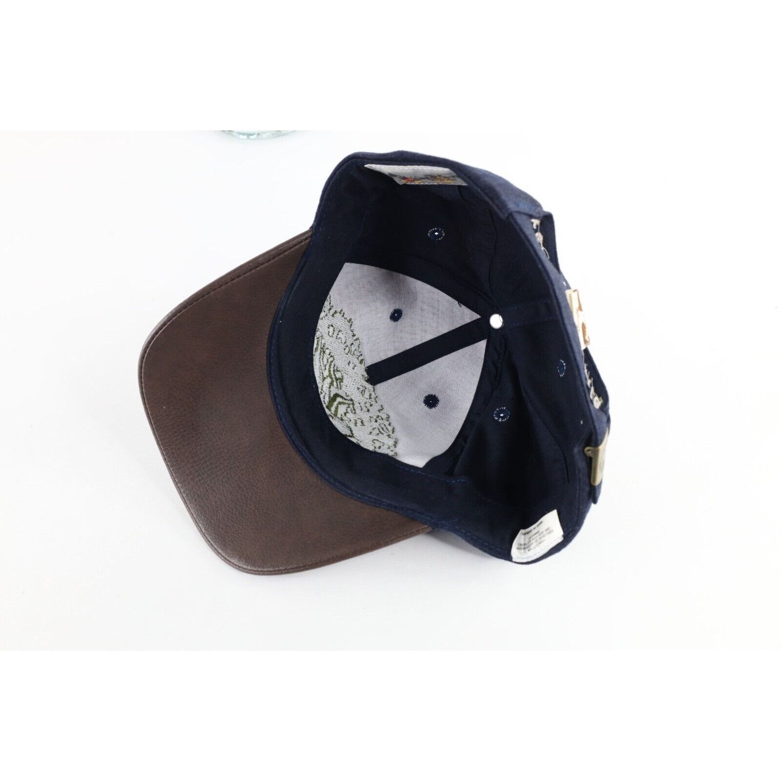 Disney × Vintage Vintage 90s Disney Animal Kingdom Leather Trim Hat Size ONE SIZE - 9 Thumbnail