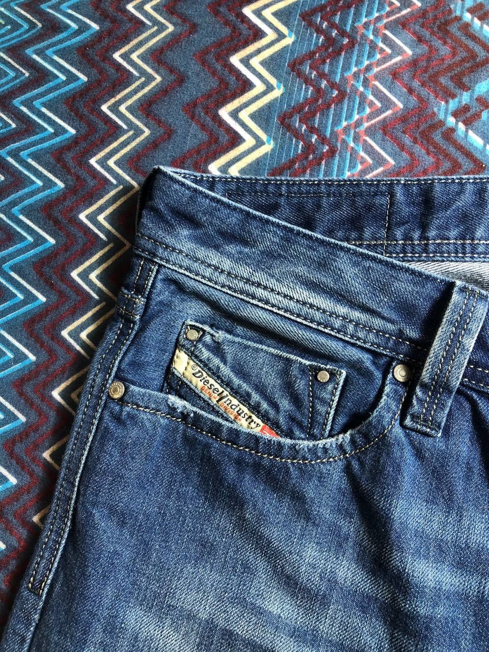 Diesel × Japanese Brand Vintage Diesel Industry Faded Button Jeans Pants Denim Size US 30 / EU 46 - 6 Thumbnail
