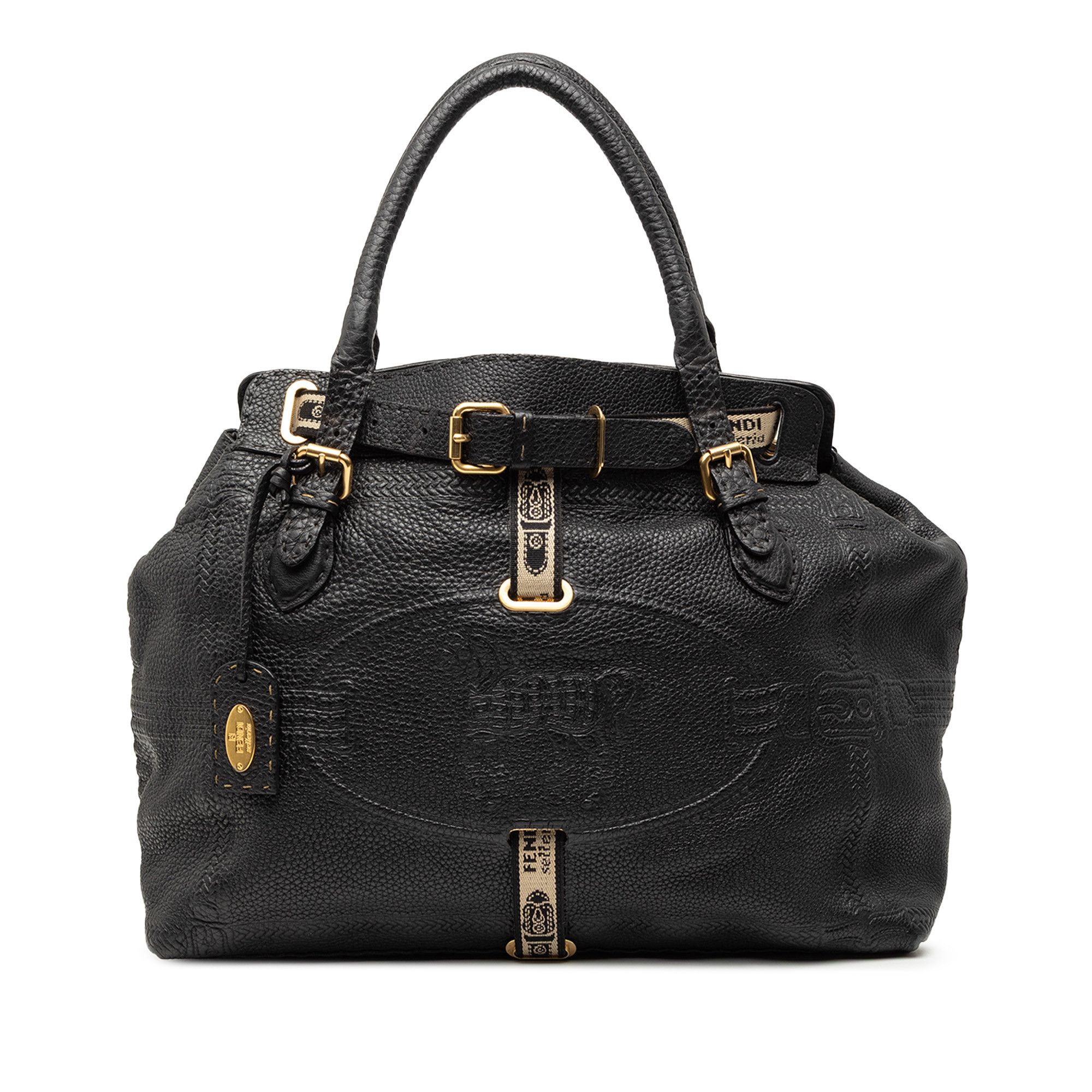 Fendi Fendi Large Leather Selleria Villa Borghese Tote Size ONE SIZE - 1 Thumbnail