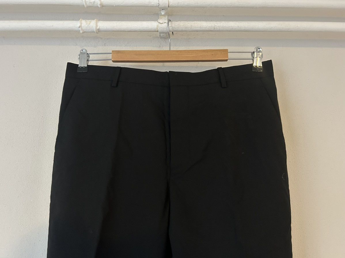 Prada Prada Black Poplin Virgin Wool Trousers Size US 34 / EU 50 - 3 Thumbnail
