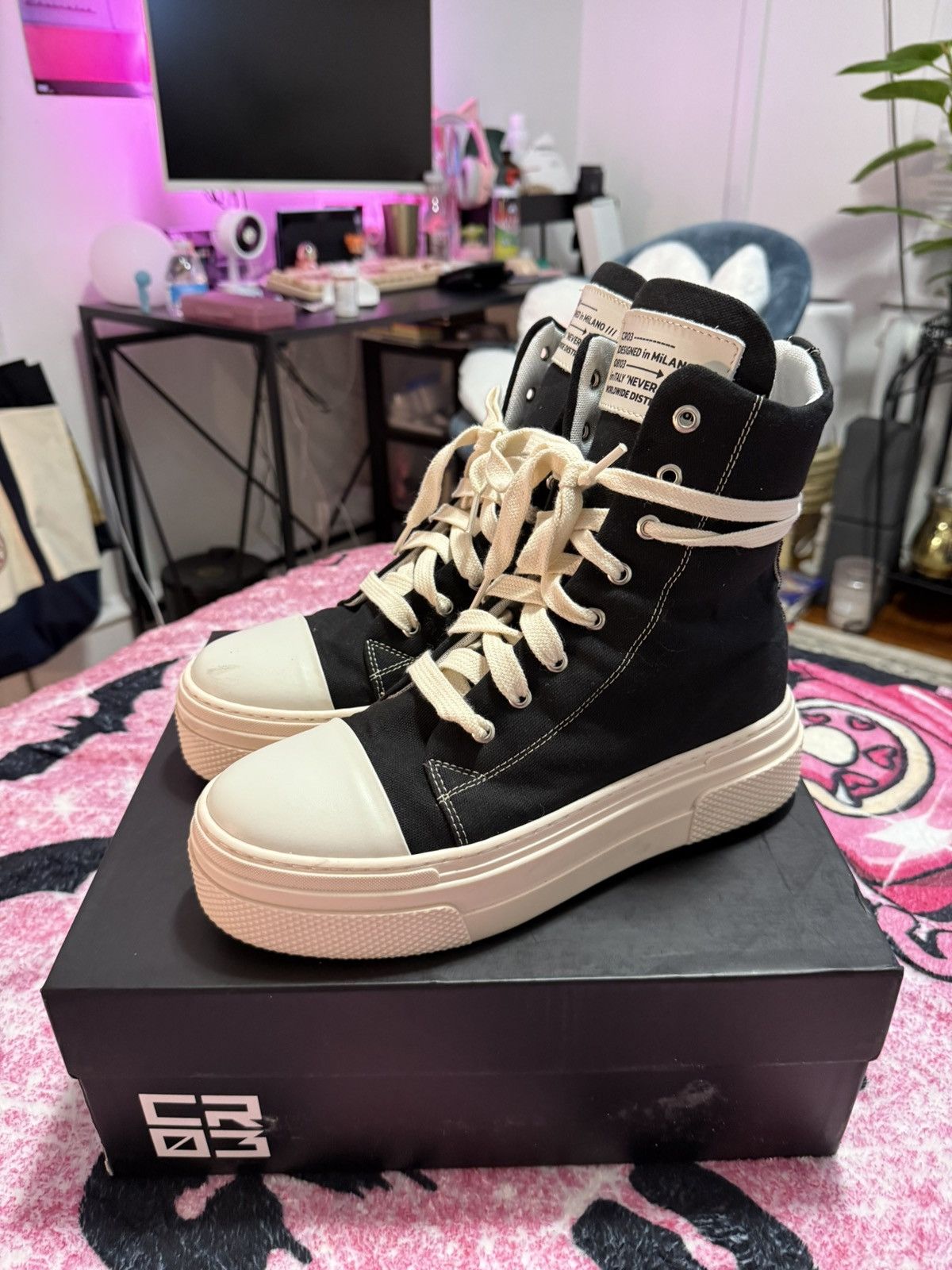 Other CRISTIAN ZEROTRE BLACK CANVAS SNEAKERS EU 41 Size US 11 / IT 41 - 3 Thumbnail