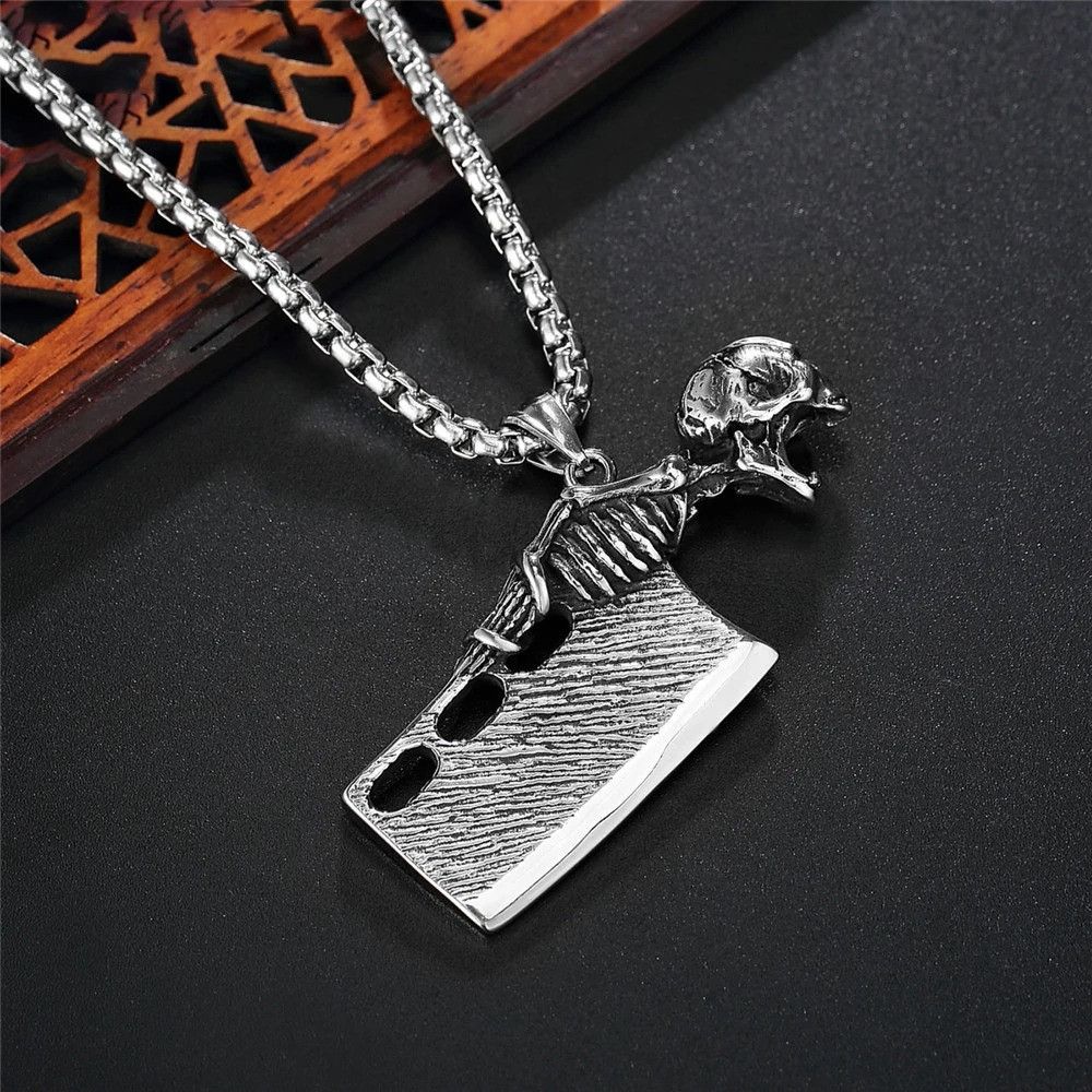 Other Gothic Skull Pendant Necklace Size ONE SIZE - 1 Thumbnail