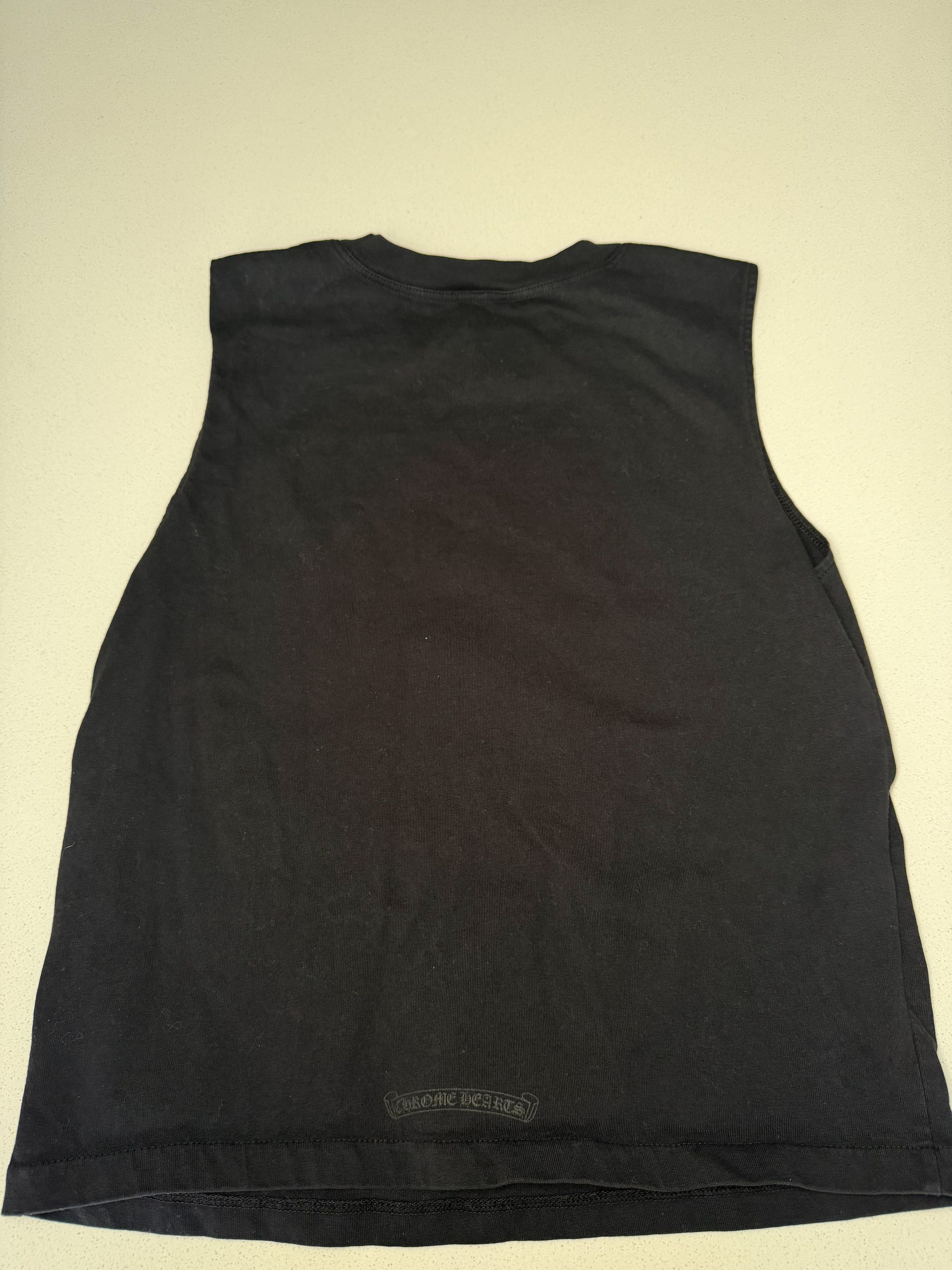 Chrome Hearts TRIPLE VELVET CROSS HOLLYWOOD' BLACK TANK TOP Size XS / US 0-2 / IT 36-38 - 3 Thumbnail