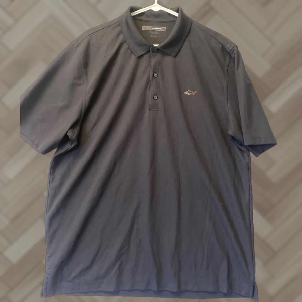 Vintage Greg Norman Polo Shirt Adult XL Black Heatgear Casual Golf Loose Mens 35-98 Size US XL / EU 56 / 4 - 1 Thumbnail