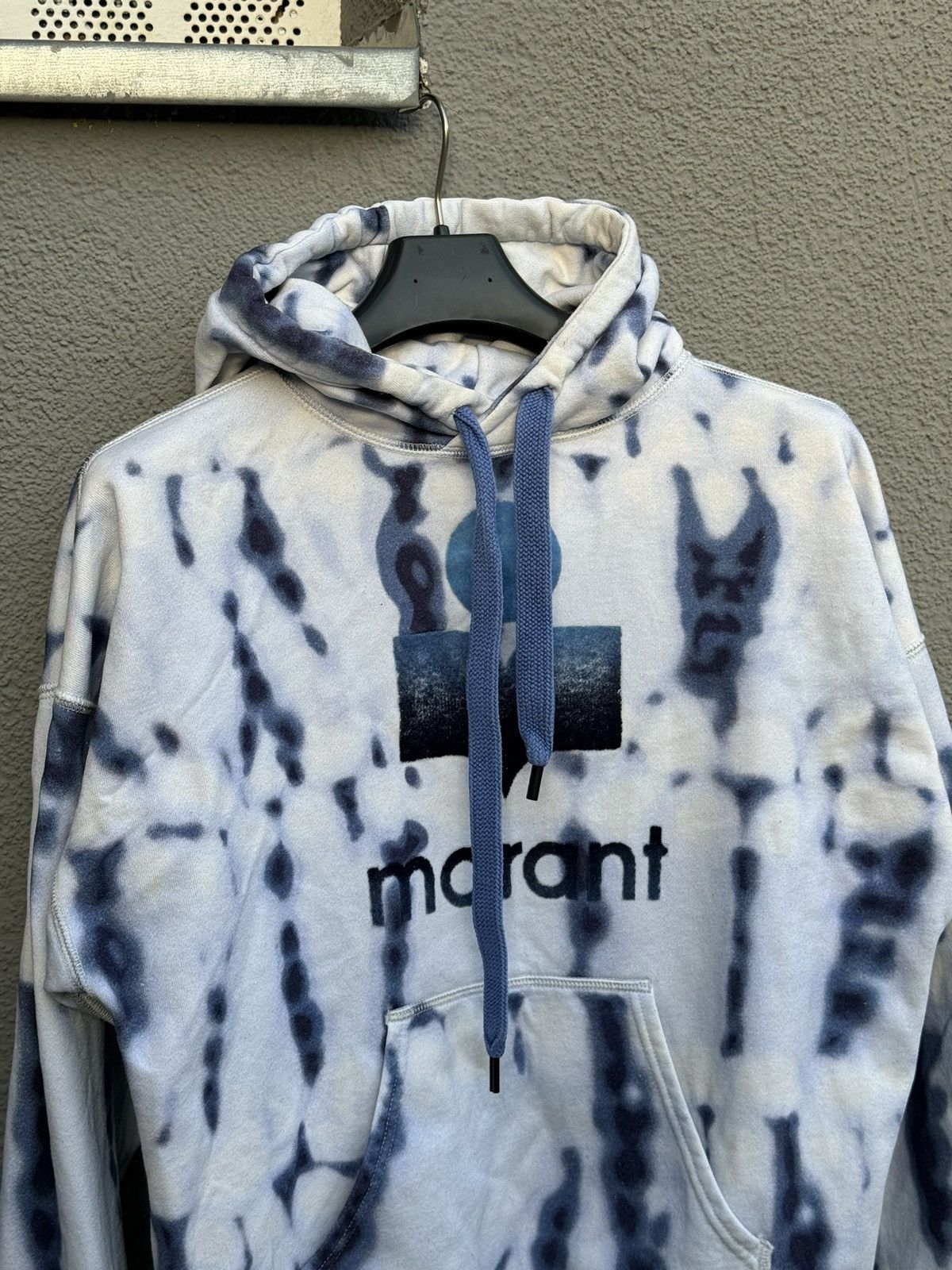 Isabel Marant × Isabel Marant Etoile Isabel Marant Etoile Big Logo Hoodie Sweatshirt Tie Die Size US M / EU 48-50 / 2 - 2 Thumbnail