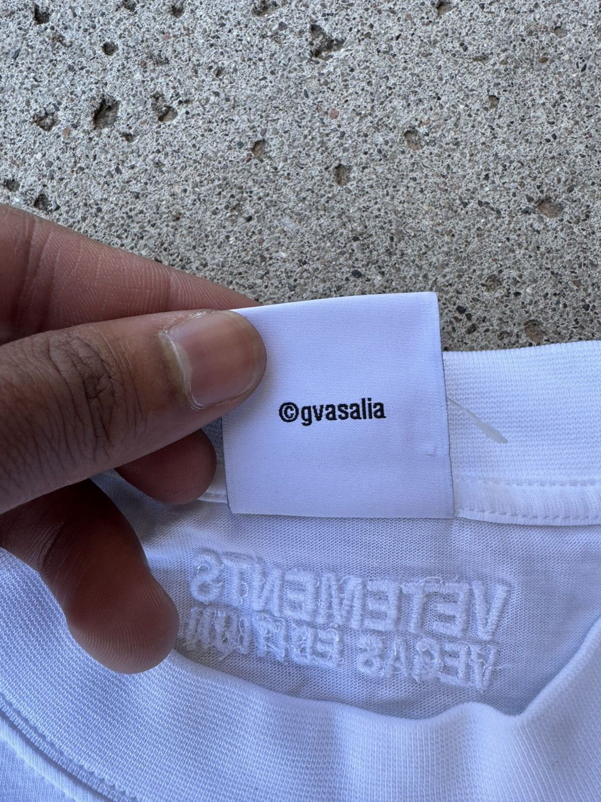 Vetements Vegas Edition Signed Guram Metal Logo Tee