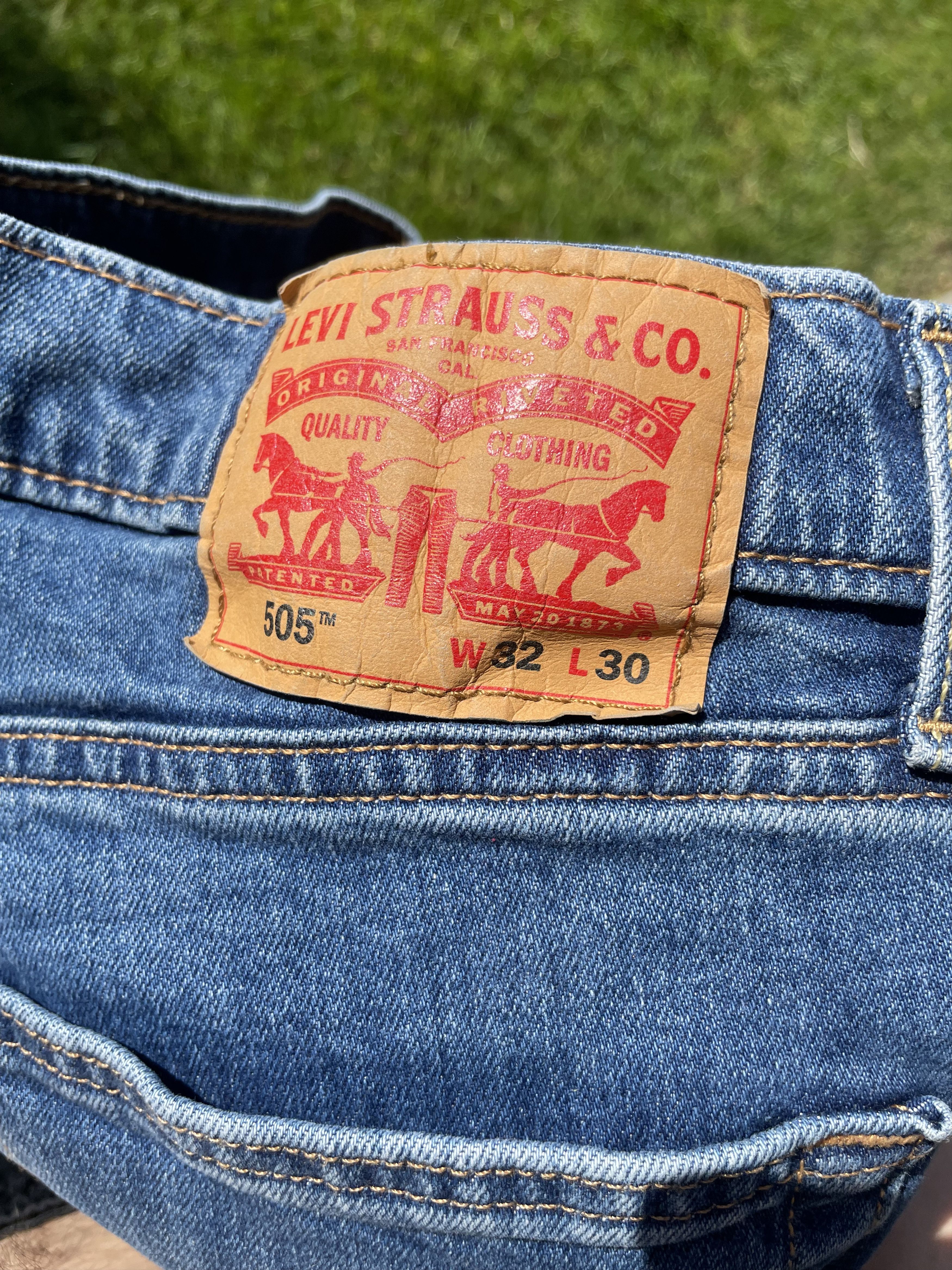 Levi's Levi's 505 Blue Denim Size US 32 / EU 48 - 3 Thumbnail