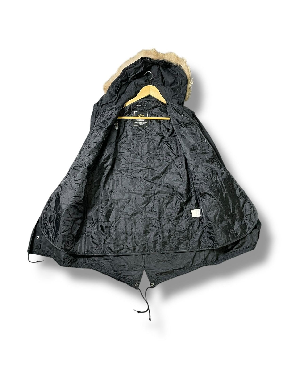 Alpha Industries × Japanese Brand × Vintage Alpha Industries Inc. x Parkas with Faux Fur Hooded (31) Size US S / EU 44-46 / 1 - 2 Thumbnail