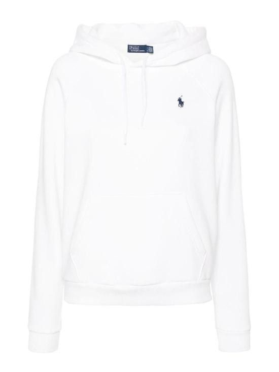 Polo Ralph Lauren POLO RALPH LAUREN Women Hoodies 211 943007 001 White Size S / US 4 / IT 40 - 1 Thumbnail