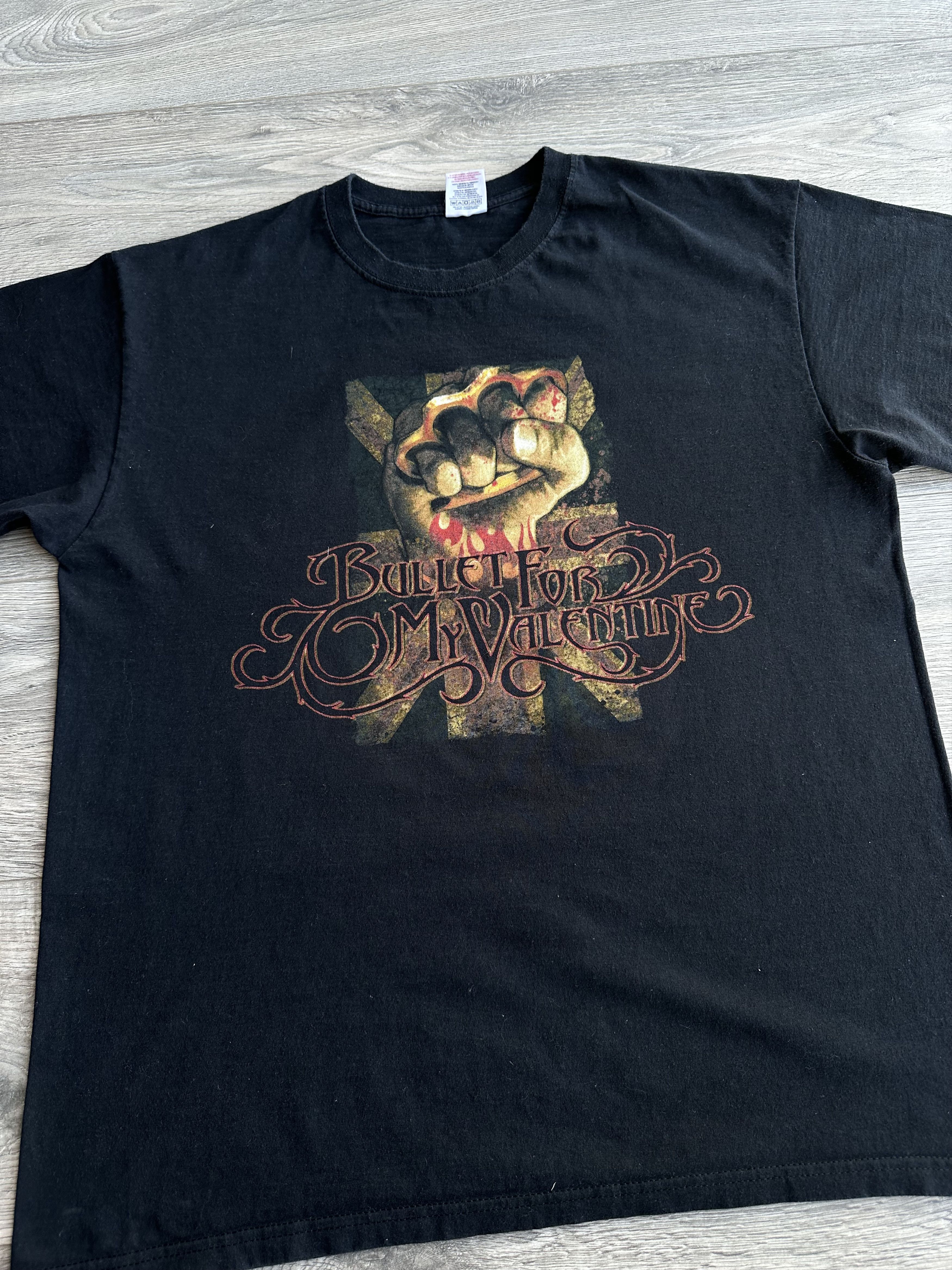 Band Tees Bullet for my valentine t shirt vintage Size US L / EU 52-54 / 3 - 2 Thumbnail