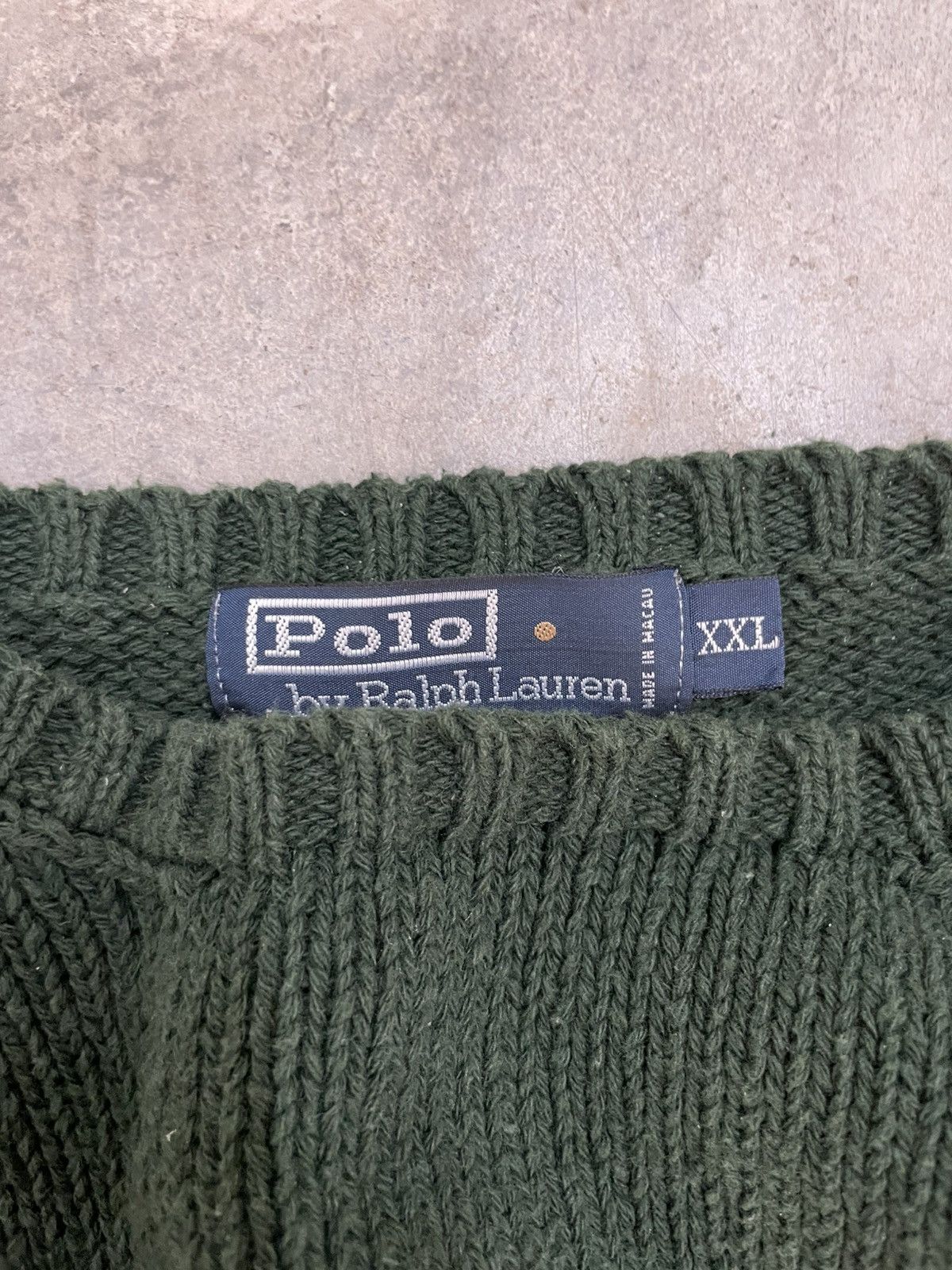 Polo Ralph Lauren × Vintage RARE Polo Ralph Lauren Knitwear pullover green sweater Size US XXL / EU 58 / 5 - 3 Thumbnail