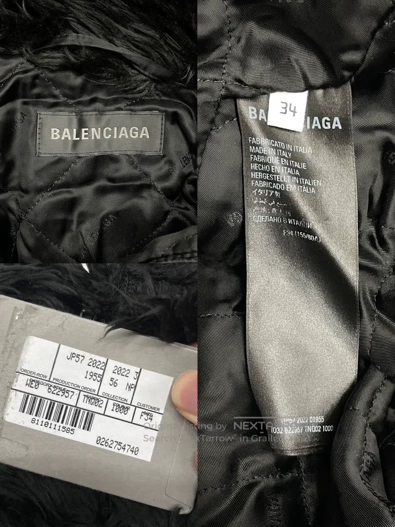 Balenciaga Balenciaga Faux Fur Jacket Size XXS / US 00 / IT 34 - 7 Thumbnail