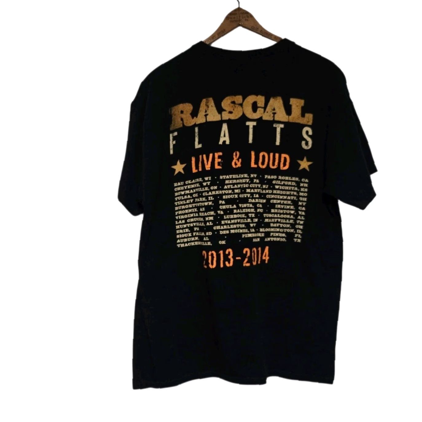 Vintage Rascal Flatts Live & Loud Tour T Shirt L Black Men Shirt Music Concert 2013 Rascal Flatts Tour Size US L / EU 52-54 / 3 - 4 Thumbnail