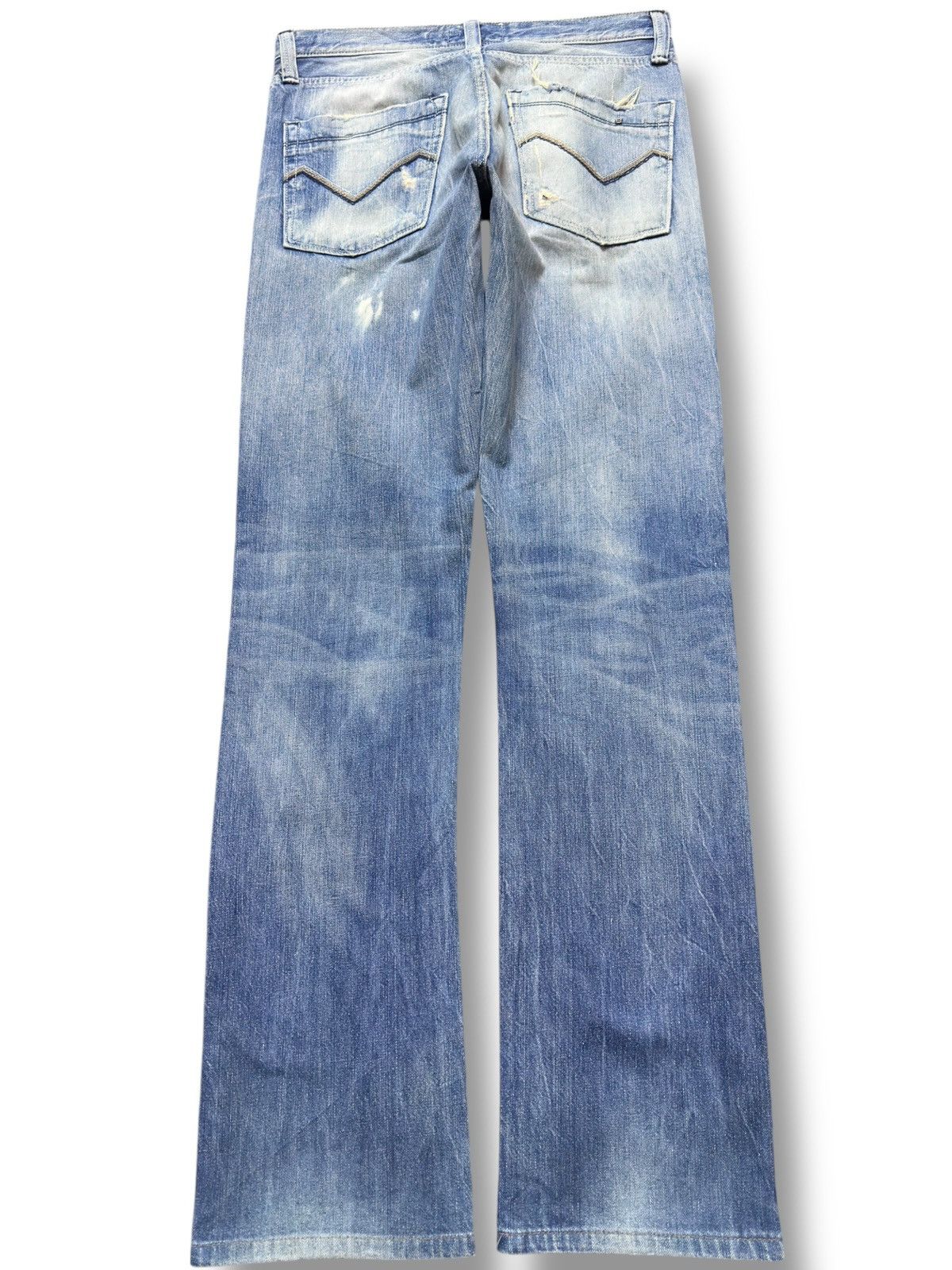 Energie Vintage Energie Straight Faded Ripped Distressed Denim Size US 30 / EU 46 - 4 Thumbnail
