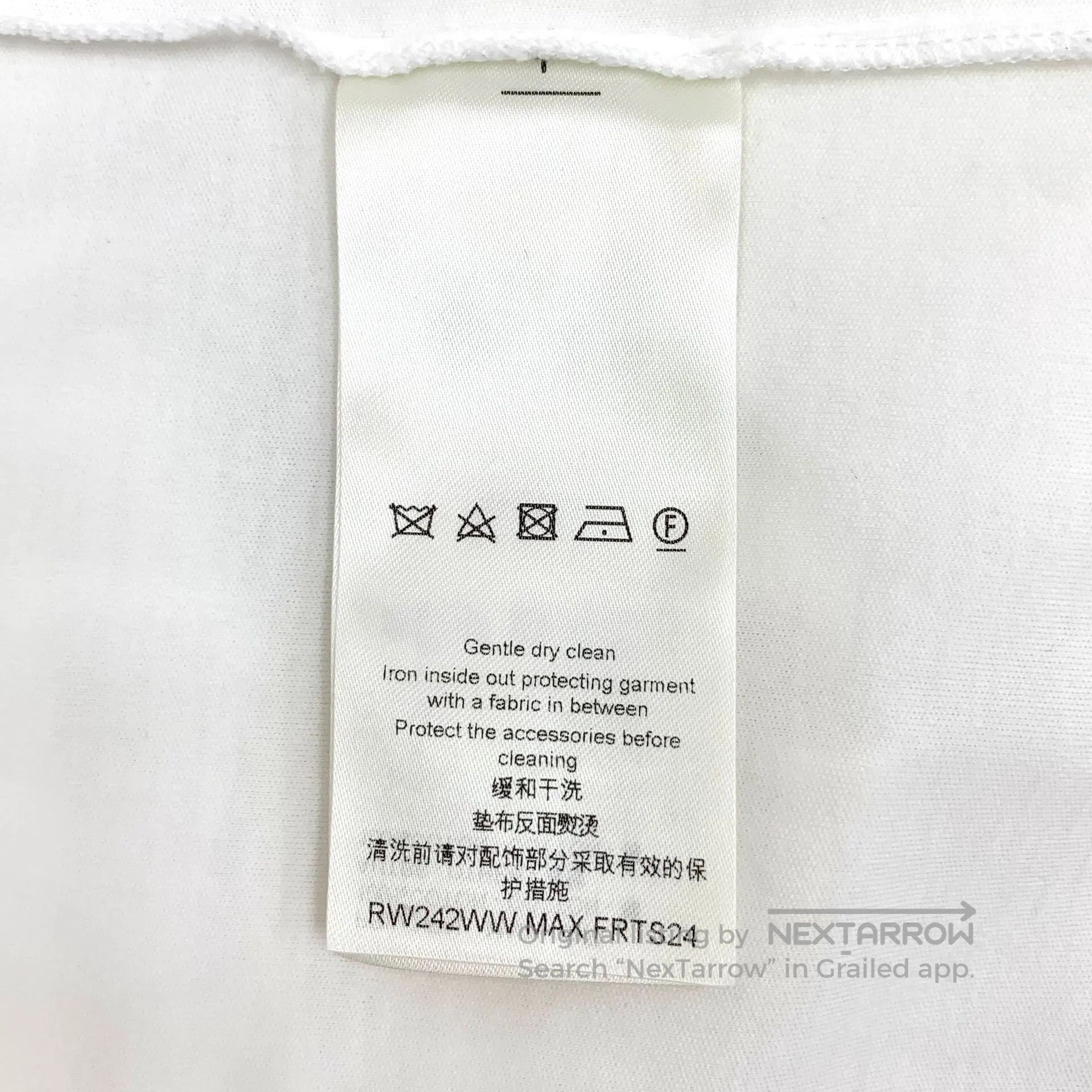 Louis Vuitton Louis Vuitton White Logo Rope Print Cotton Round Neck Shor Size US L / EU 52-54 / 3 - 7 Thumbnail