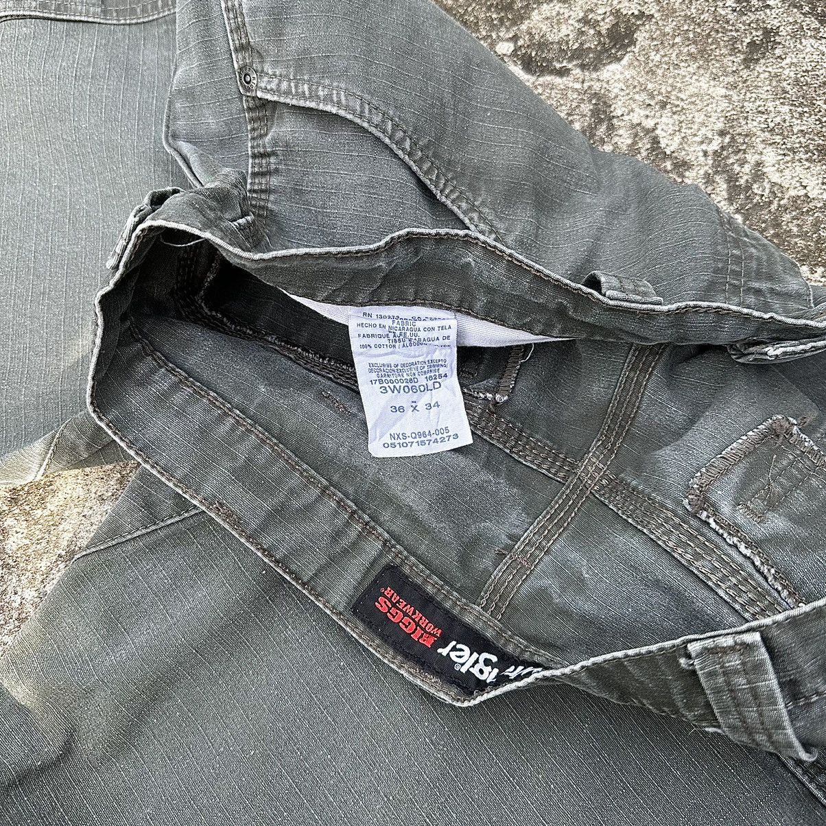 Carhartt × Wrangler (37x33) Crazy Vintage Faded Wrangler Double Knee Pants Size US 37 - 7 Thumbnail