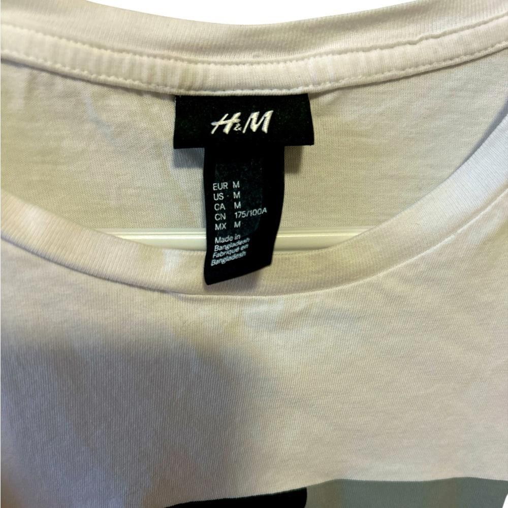 H&M Men's H&M White T-Shirt Size M Size US M / EU 48-50 / 2 - 2 Thumbnail