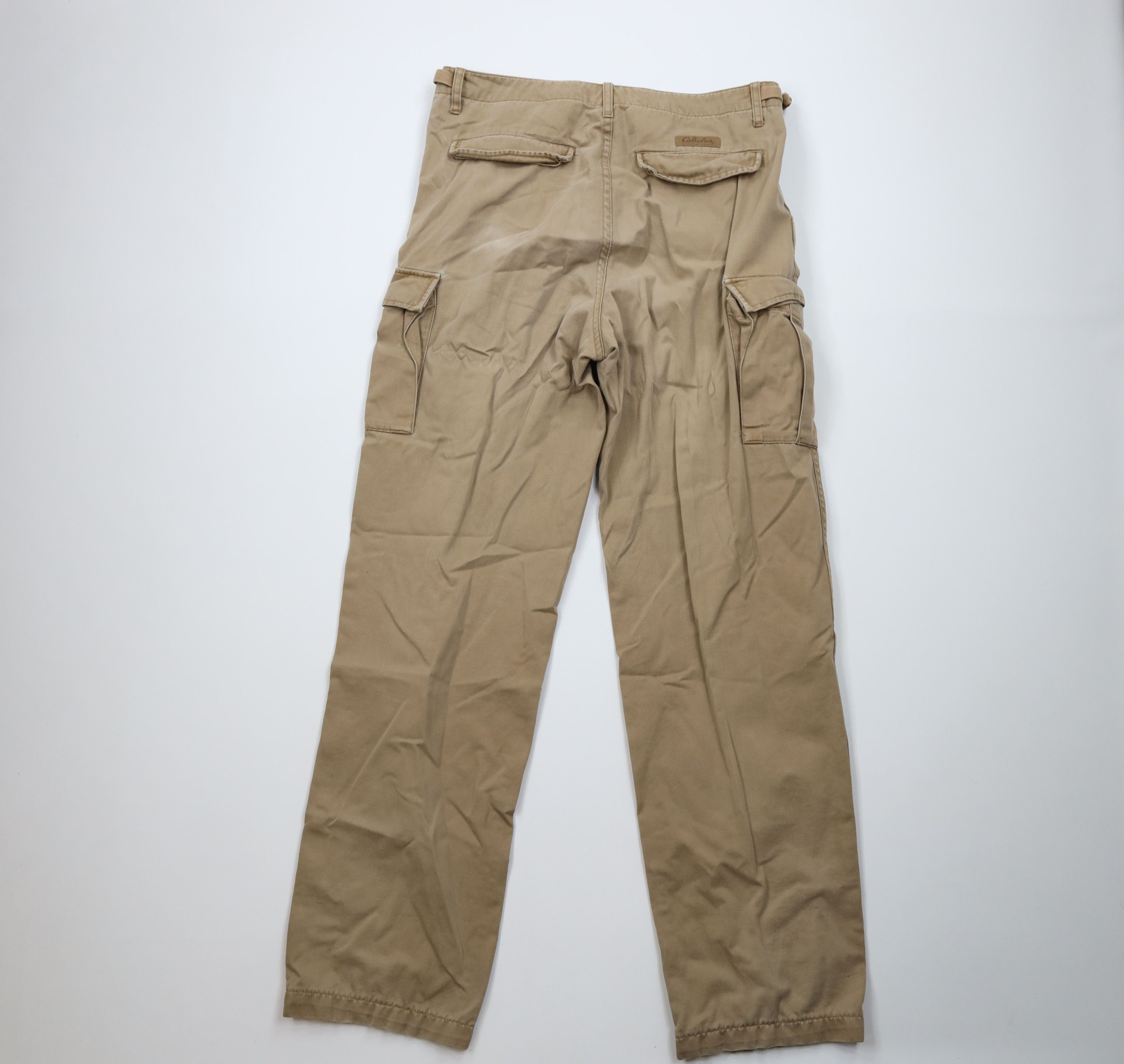 Cabelas Vintage 90s Cabelas Relaxed Wide Leg Cargo Pants Brown Size US 34 / EU 50 - 9 Thumbnail