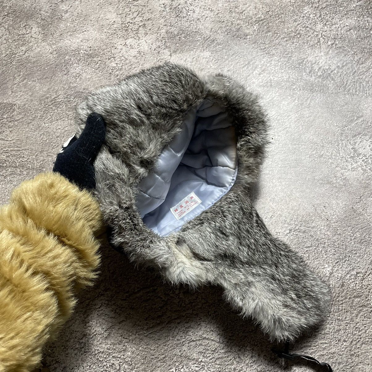 Vintage Vintage 90s Mohair Beanie Ushanka Faux Fur Grunge Slim OS Size ONE SIZE - 5 Thumbnail