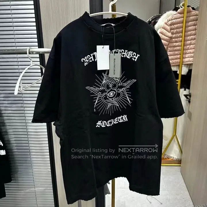 Balenciaga Balenciaga Devil's Eye Destroyed Distressed Short Sleeve, Size US XS / EU 42 / 0 - 1 Thumbnail