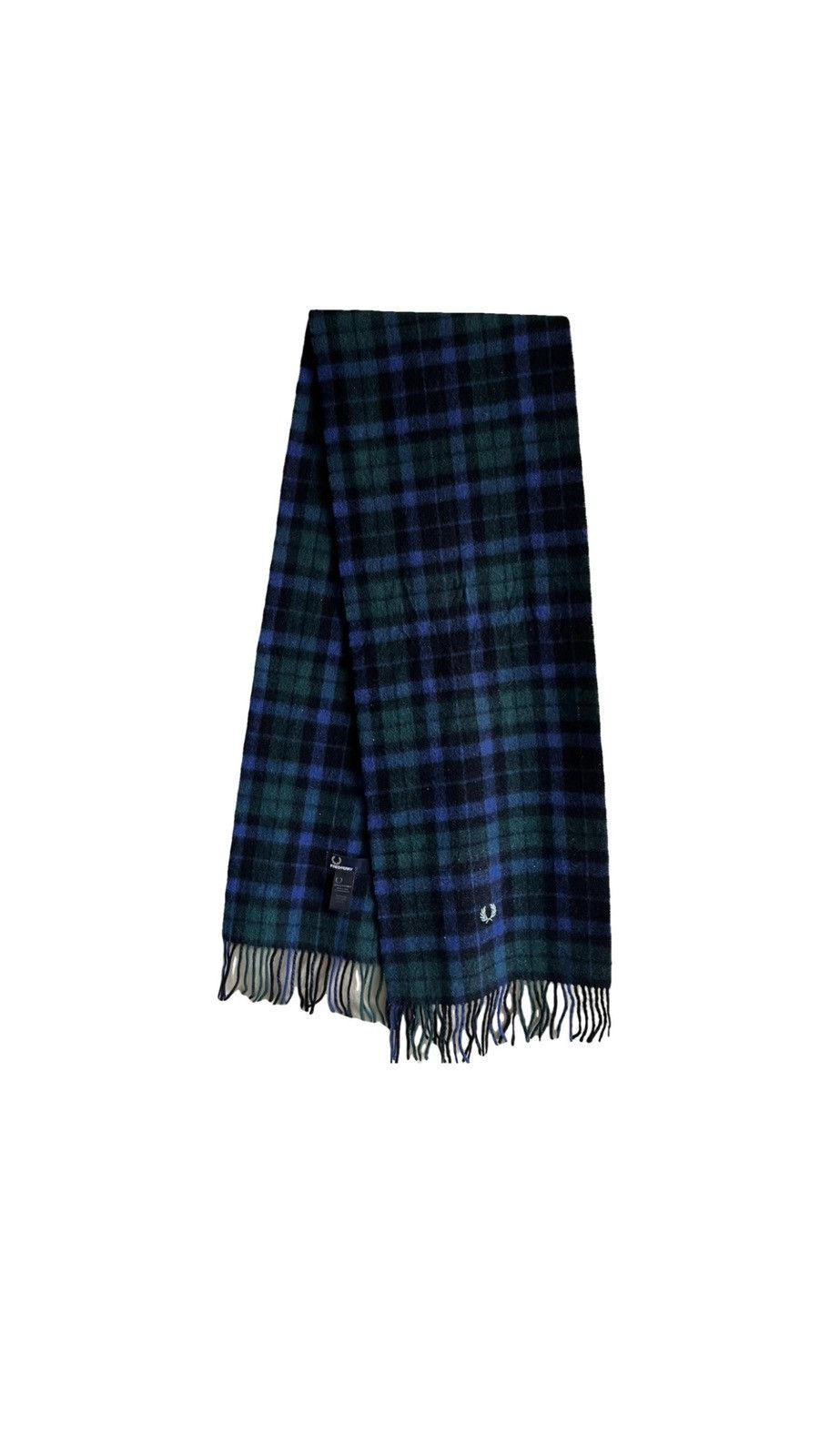 Fred Perry Fred Perry Tartan Cashmere Wool Scarf Size ONE SIZE - 1 Thumbnail
