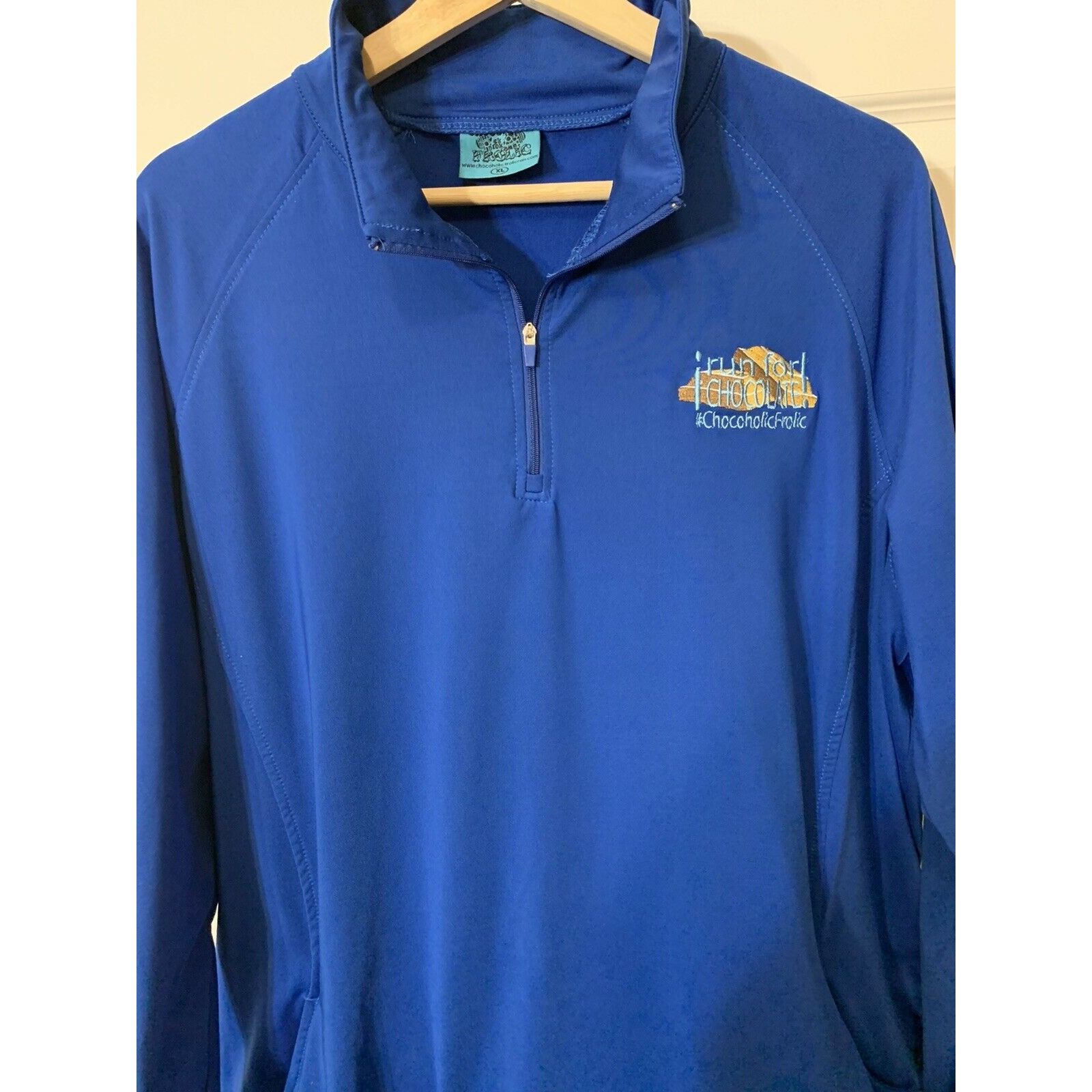 Other Run For Chocolate Chocoholicfrolic 1/4 Zip 5k 10k Blue 1/4 Z Size US XL / EU 56 / 4 - 4 Thumbnail