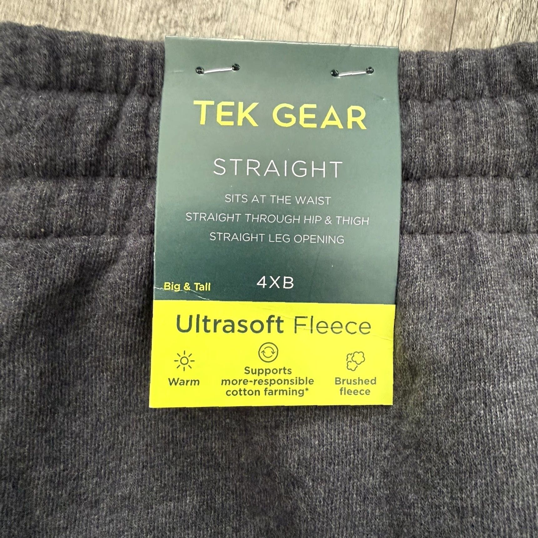 Tek Gear Tek Gear Sweat Pants Men 4XB BIG Ultra Soft Fleece Drawstring Tapered Jogger NEW Size US 39 - 4 Thumbnail