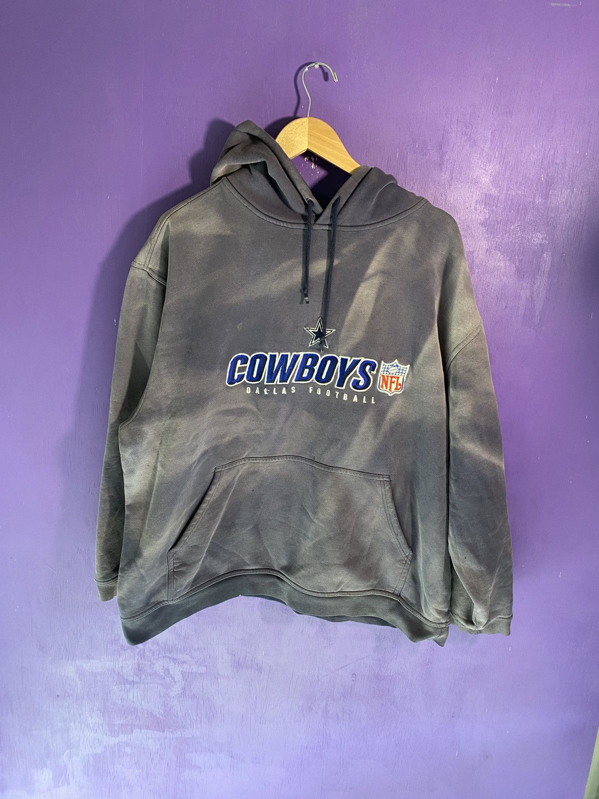 NFL × Reebok × Vintage Vintage 00s Reebok Dallas cowboys faded hoodie Size US XXL / EU 58 / 5 - 1 Thumbnail
